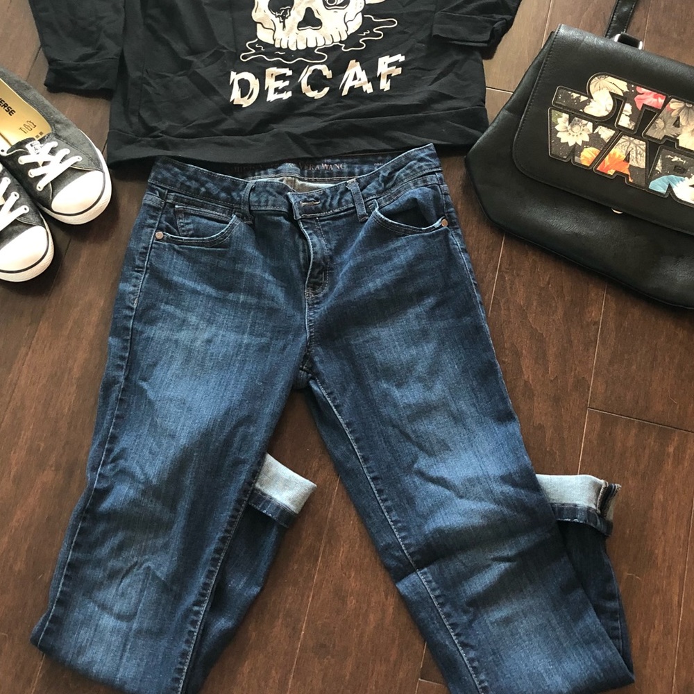 Vera wang crop jeans
